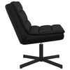 vidaXL Swivel Chair Manual Black 63 x 75 x 76 cm Faux leather