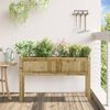 vidaXL Garden Planter with Legs 110x31x70 cm Impregnated Wood Pine
