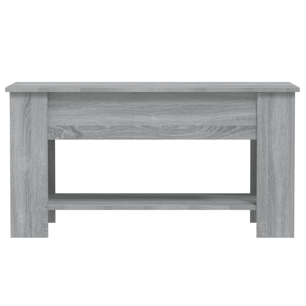 vidaXL Coffee Table Grey Sonoma 101x49x52 cm Engineered Wood