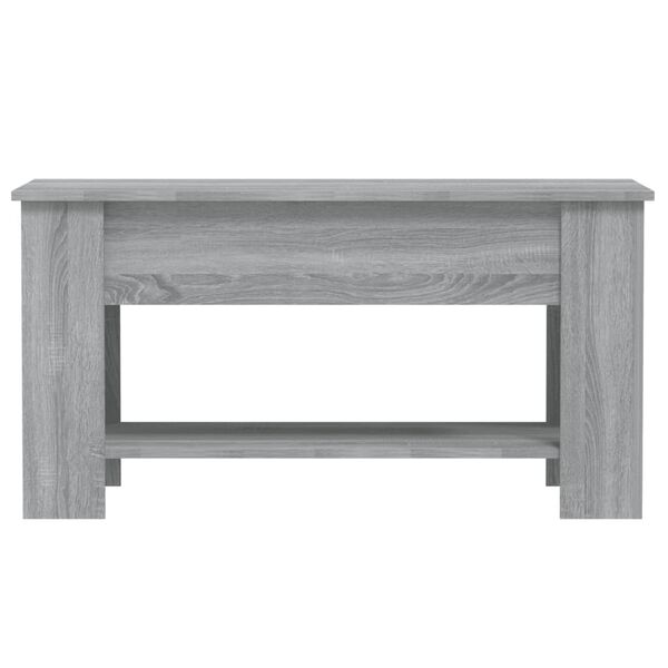 vidaXL Coffee Table Grey Sonoma 101x49x52 cm Engineered Wood