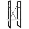 vidaXL 2-Tier Book Cabinet White 40x30x70 cm Engineered Wood