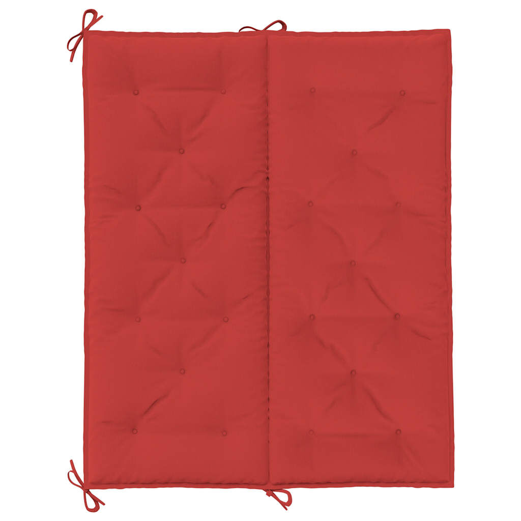 vidaXL Garden Bench Cushion Red 120x(50+50)x7cm Oxford Fabric