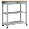 vidaXL Kitchen Trolley MONZA 84x40x88.5 cm Solid Wood Pine