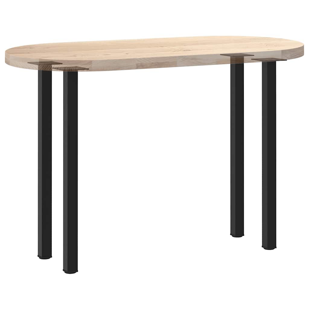 vidaXL Coffee Table Legs 4 pcs Black 72-74 cm Steel