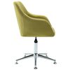 vidaXL Swivel Dining Chairs 6 pcs Green Fabric