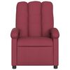 vidaXL Massage Recliner Chair Wine Red Fabric