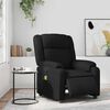 vidaXL Electric Massage Recliner Chair Black Faux Leather