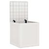 vidaXL Storage Box with Storage White 55 x 53 x 57 cm Polypropylene