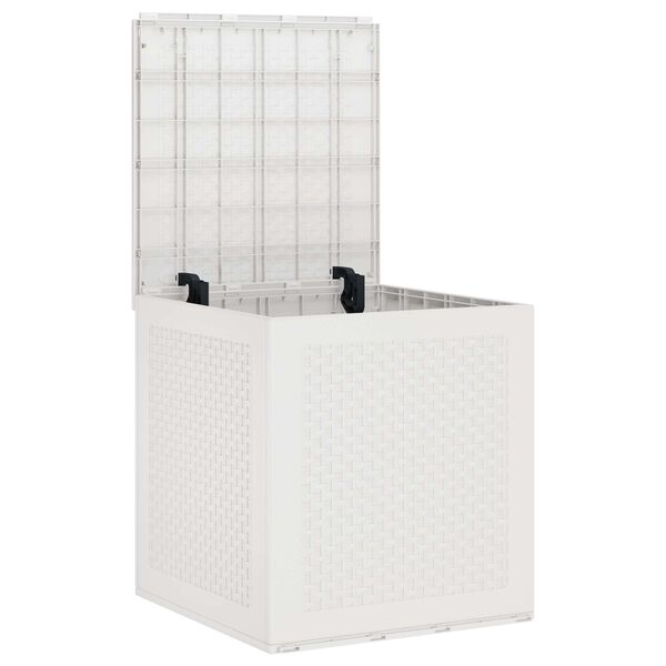 vidaXL Storage Box with Storage White 55 x 53 x 57 cm Polypropylene