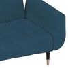vidaXL 2-Seater Sofa Bed with Two Pillows Dark Green Velvet