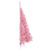 vidaXL Artificial Half Christmas Tree with Stand Pink 120 cm PVC