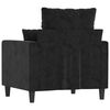vidaXL Sofa Chair Black 60 cm Velvet