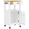 vidaXL Kitchen Trolley MONZA 48x40x90 cm Solid Wood Pine