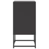 vidaXL Bedside Cabinet Black 36x39x78 cm Steel