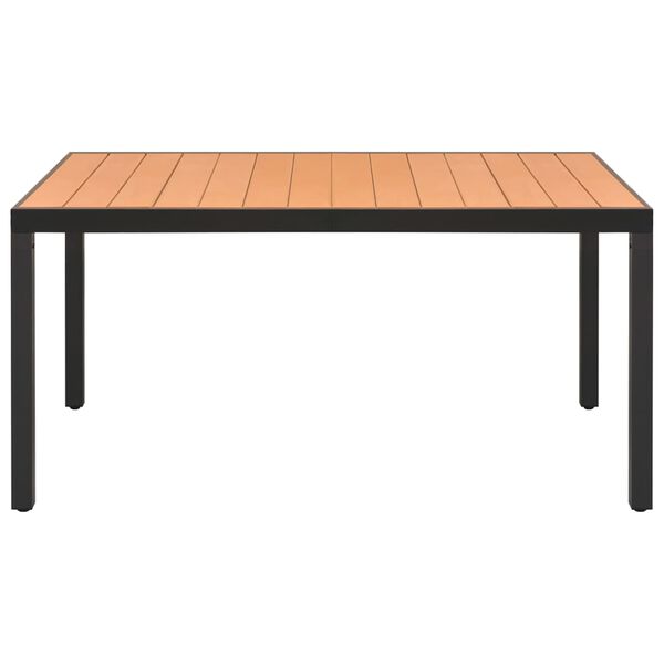 vidaXL 5 Piece Garden Dining Set Black and Brown