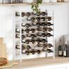 vidaXL Wine Rack for 48 Bottles White Metal
