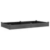 vidaXL Garden Raised Bed with Liner Grey 240x120x25 cm Solid Wood Fir