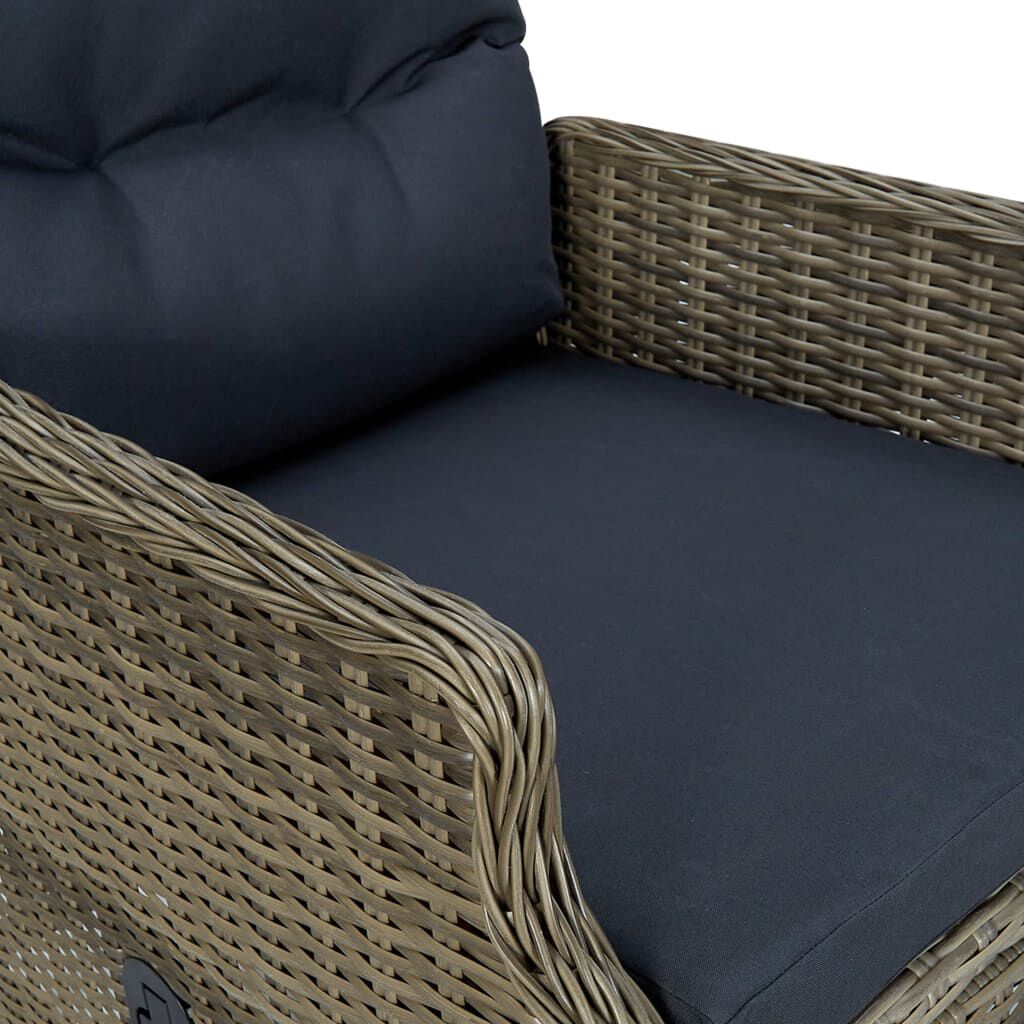 vidaXL 5 Piece Garden Dining Set Brown