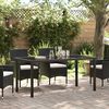 vidaXL Garden Table Black 160 x 80 x 73 cm Metal
