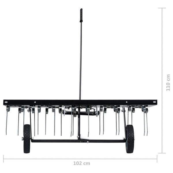 vidaXL Scarifier for Ride-on Mower 100 cm