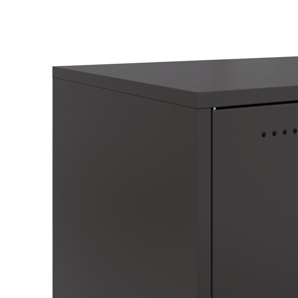 vidaXL Sideboard Black 68.5x39x72 cm Steel