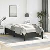 vidaXL Bed Frame without Mattress Black 100x203 cm Twin XL Faux Leather