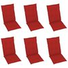 vidaXL Garden Reclining Chairs 6 pcs with Cushions Solid Acacia Wood