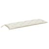 vidaXL Garden Bench Cushions 2 pcs Melange Cream 150x50x7 cm Fabric