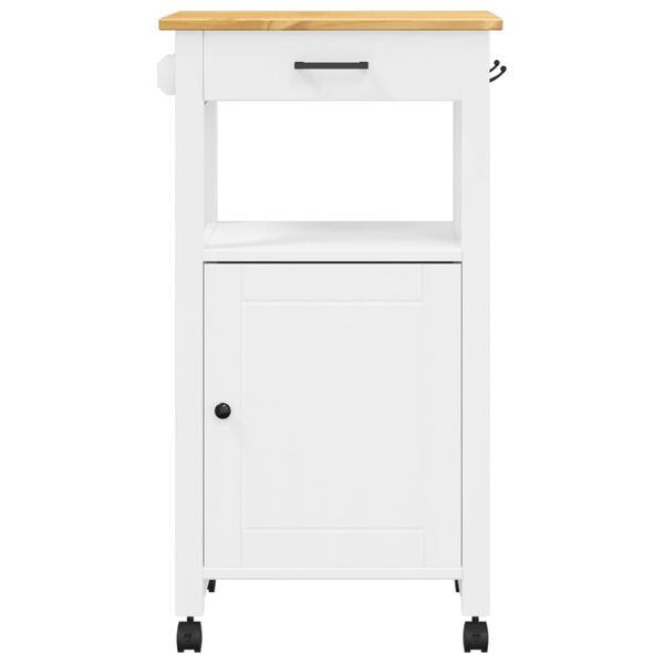 vidaXL Kitchen Trolley MONZA 48x40x90 cm Solid Wood Pine