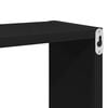 vidaXL Wall Cube Shelf 4 pcs Black 80x15x26.5 cm Engineered Wood