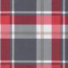 vidaXL Pallet Cushion Red Check Pattern 120x80x12 cm Fabric