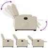 vidaXL Electric Stand up Recliner Chair Cream Faux Leather