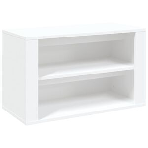 vidaXL Shoe Rack White 75x35x45 cm Engineered Wood