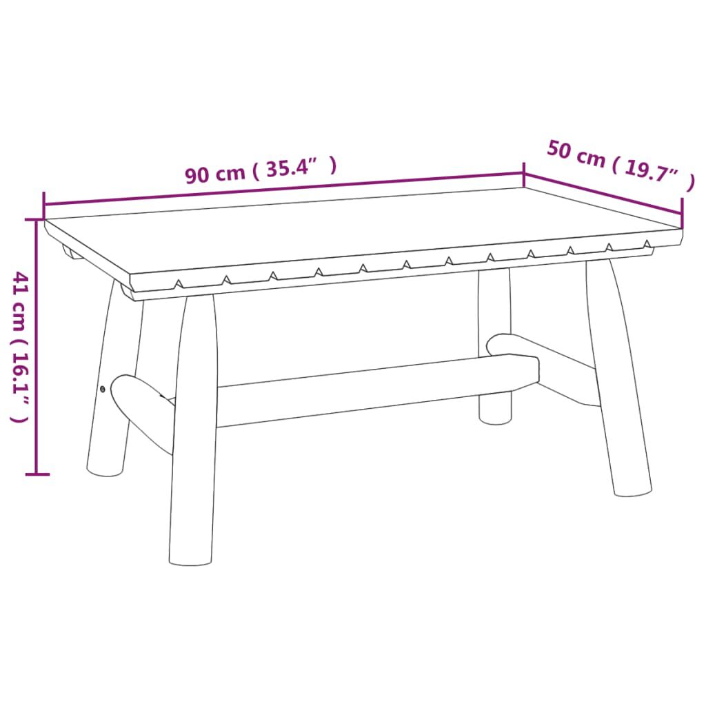 vidaXL 3 Piece Garden Lounge Set Solid Wood Spruce