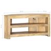 vidaXL Corner TV Cabinet 90x45x45 cm Solid Mango Wood