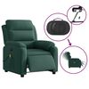 vidaXL Electric Massage Recliner Chair Dark Green Velvet