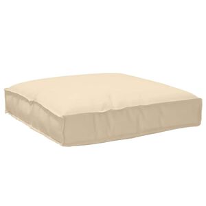 vidaXL Cushion Beige 80 x 80 x 12 cm Oxford Fabric