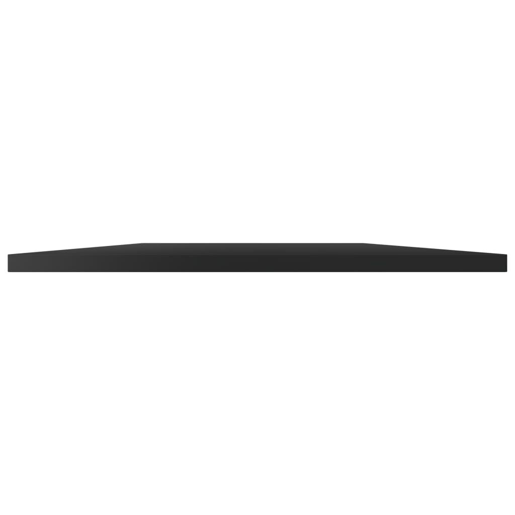 vidaXL Bookshelf Boards 4 pcs High Gloss Black 60x50x1.5 cm Engineered Wood