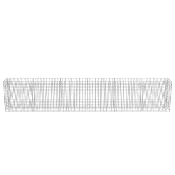 vidaXL Gabion Raised Bed Galvanised Steel 540x50x100 cm