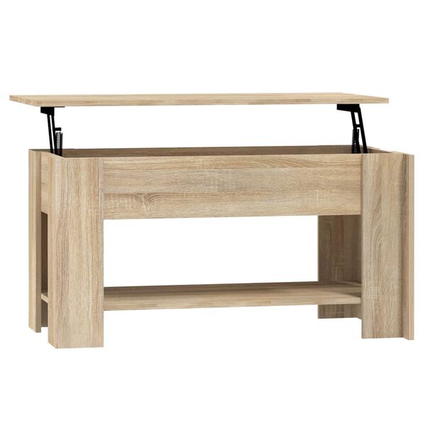 vidaXL Coffee Table Sonoma Oak 101x49x52 cm Engineered Wood