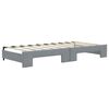 vidaXL Daybed with Trundle without Mattress Light Grey 100x190 cm
