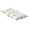 vidaXL Lowback Chair Cushions 2 pcs Melange Cream 100x50x7 cm Fabric
