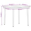vidaXL 3 Piece Garden Dining Set Black