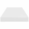 vidaXL Floating Wall Shelf High Gloss White 60x23.5x3.8 cm MDF