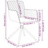 vidaXL Swivel Dining Chairs 2 pcs Dark Grey Velvet