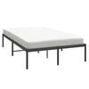 vidaXL Metal Bed Frame without Mattress Black 135x190cm