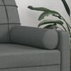 vidaXL Throw Pillows 2 pcs Dark Grey Ø15x50 cm Fabric