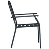 vidaXL Stackable Outdoor Chairs 2 pcs Steel Anthracite