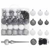 vidaXL Christmas Garland with LEDs&Ball Set Green 20 m PVC