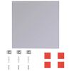 vidaXL Frameless Mirror Tiles Glass 16 pcs 20.5 cm